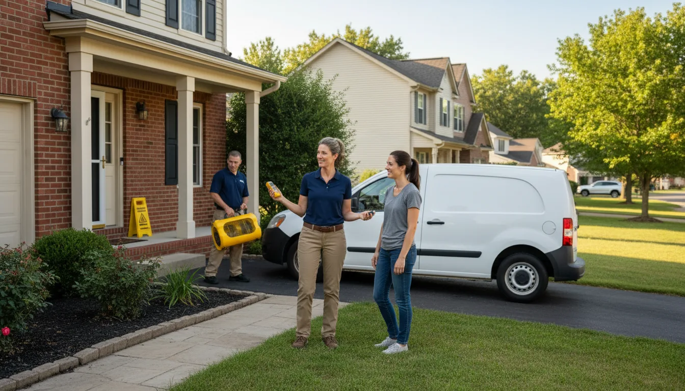 Residential water damage restoration in Rushville, IN